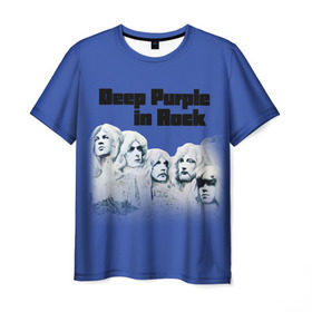 Мужская футболка 3D с принтом Deep Purple в Кировске, 100% полиэфир | прямой крой, круглый вырез горловины, длина до линии бедер | Тематика изображения на принте: album | british | deep purple | england | heavy metal | rock group | альбом | англия | британская | рок группа | хеви металл