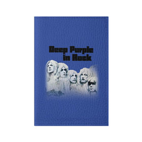 Обложка для паспорта матовая кожа с принтом Deep Purple в Кировске, натуральная матовая кожа | размер 19,3 х 13,7 см; прозрачные пластиковые крепления | album | british | deep purple | england | heavy metal | rock group | альбом | англия | британская | рок группа | хеви металл