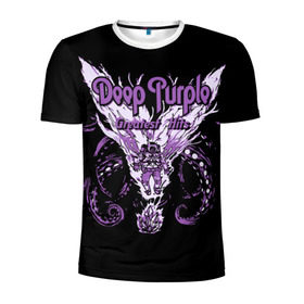 Мужская футболка 3D спортивная с принтом Deep Purple в Кировске, 100% полиэстер с улучшенными характеристиками | приталенный силуэт, круглая горловина, широкие плечи, сужается к линии бедра | Тематика изображения на принте: album | british | deep purple | england | heavy metal | rock group | альбом | англия | британская | рок группа | хеви металл