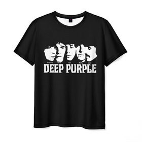 Мужская футболка 3D с принтом Deep Purple в Кировске, 100% полиэфир | прямой крой, круглый вырез горловины, длина до линии бедер | album | british | deep purple | england | heavy metal | rock group | альбом | англия | британская | рок группа | хеви металл