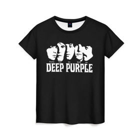 Женская футболка 3D с принтом Deep Purple в Кировске, 100% полиэфир ( синтетическое хлопкоподобное полотно) | прямой крой, круглый вырез горловины, длина до линии бедер | album | british | deep purple | england | heavy metal | rock group | альбом | англия | британская | рок группа | хеви металл