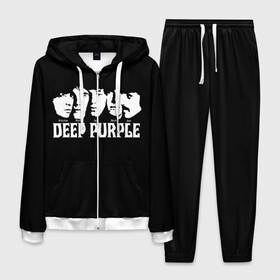 Мужской костюм 3D с принтом Deep Purple в Кировске, 100% полиэстер | Манжеты и пояс оформлены тканевой резинкой, двухслойный капюшон со шнурком для регулировки, карманы спереди | album | british | deep purple | england | heavy metal | rock group | альбом | англия | британская | рок группа | хеви металл