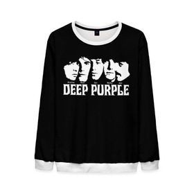 Мужской свитшот 3D с принтом Deep Purple в Кировске, 100% полиэстер с мягким внутренним слоем | круглый вырез горловины, мягкая резинка на манжетах и поясе, свободная посадка по фигуре | album | british | deep purple | england | heavy metal | rock group | альбом | англия | британская | рок группа | хеви металл