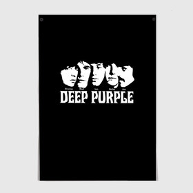 Постер с принтом Deep Purple в Кировске, 100% бумага
 | бумага, плотность 150 мг. Матовая, но за счет высокого коэффициента гладкости имеет небольшой блеск и дает на свету блики, но в отличии от глянцевой бумаги не покрыта лаком | album | british | deep purple | england | heavy metal | rock group | альбом | англия | британская | рок группа | хеви металл