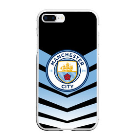 Чехол для iPhone 7Plus/8 Plus матовый с принтом Manchester city 2018 Arrow в Кировске, Силикон | Область печати: задняя сторона чехла, без боковых панелей | Тематика изображения на принте: fc | manchester city | манчестер сити | спорт | спортивные | футбол | футбольный клуб