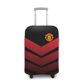 Чехол для чемодана 3D с принтом Manchester United 2018 Arrow в Кировске, 86% полиэфир, 14% спандекс | двустороннее нанесение принта, прорези для ручек и колес | fc | manchester united | манчестер юнайтед | спорт | спортивные | футбол | футбольный клуб
