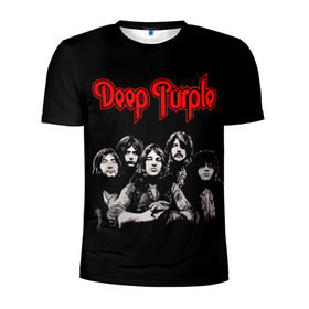 Мужская футболка 3D спортивная с принтом Deep Purple в Кировске, 100% полиэстер с улучшенными характеристиками | приталенный силуэт, круглая горловина, широкие плечи, сужается к линии бедра | album | british | deep purple | england | heavy metal | rock group | альбом | англия | британская | рок группа | хеви металл