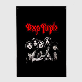 Постер с принтом Deep Purple в Кировске, 100% бумага
 | бумага, плотность 150 мг. Матовая, но за счет высокого коэффициента гладкости имеет небольшой блеск и дает на свету блики, но в отличии от глянцевой бумаги не покрыта лаком | album | british | deep purple | england | heavy metal | rock group | альбом | англия | британская | рок группа | хеви металл