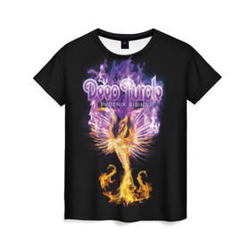 Женская футболка 3D с принтом Deep Purple в Кировске, 100% полиэфир ( синтетическое хлопкоподобное полотно) | прямой крой, круглый вырез горловины, длина до линии бедер | album | british | deep purple | england | heavy metal | rock group | альбом | англия | британская | рок группа | хеви металл
