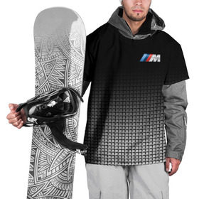 Накидка на куртку 3D с принтом BMW 2018 Black and White III в Кировске, 100% полиэстер |  | Тематика изображения на принте: bmw | автомобильные | бмв