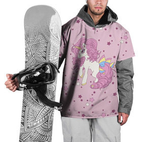 Накидка на куртку 3D с принтом Единорог, в Кировске, 100% полиэстер |  | anime | bow | hair | horn | horse | pink | pony | star | unicorn | анимэ | бант | единорог | звезды | конь | кудри | лошадка | пони | рог | розовые