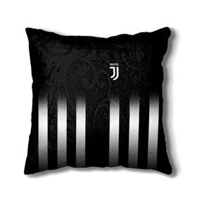 Подушка 3D с принтом Juventus 2018 Line в Кировске, наволочка – 100% полиэстер, наполнитель – холлофайбер (легкий наполнитель, не вызывает аллергию). | состоит из подушки и наволочки. Наволочка на молнии, легко снимается для стирки | fc | juventus | спорт | фк | футбол | ювентус