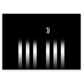 Поздравительная открытка с принтом Juventus 2018 Line в Кировске, 100% бумага | плотность бумаги 280 г/м2, матовая, на обратной стороне линовка и место для марки
 | Тематика изображения на принте: fc | juventus | спорт | фк | футбол | ювентус