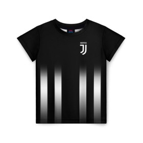 Детская футболка 3D с принтом Juventus 2018 Line в Кировске, 100% гипоаллергенный полиэфир | прямой крой, круглый вырез горловины, длина до линии бедер, чуть спущенное плечо, ткань немного тянется | fc | juventus | спорт | фк | футбол | ювентус