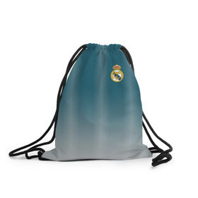 Рюкзак-мешок 3D с принтом Real Madrid 2018 Gradient в Кировске, 100% полиэстер | плотность ткани — 200 г/м2, размер — 35 х 45 см; лямки — толстые шнурки, застежка на шнуровке, без карманов и подкладки | 
