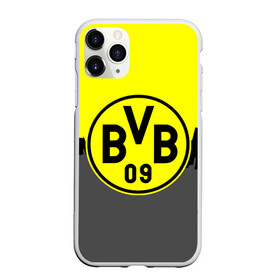 Чехол для iPhone 11 Pro Max матовый с принтом FC Borussia 2018 Paints в Кировске, Силикон |  | borussia dortmund | fc | боруссия | спорт | спортивные | фк | футбол