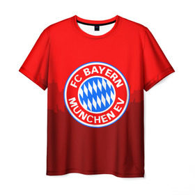 Мужская футболка 3D с принтом FC Bayern 2018 Paints в Кировске, 100% полиэфир | прямой крой, круглый вырез горловины, длина до линии бедер | bayern | fc | бавария | спорт | спортивные | фк | футбол