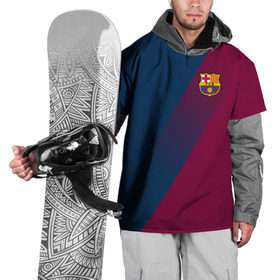 Накидка на куртку 3D с принтом FC Barcelona 2018 Элита в Кировске, 100% полиэстер |  | fc barcelona | fcb | барселона | спорт | спортивные | фк | футбол