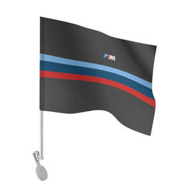 Флаг для автомобиля с принтом BMW 2018 M Sport в Кировске, 100% полиэстер | Размер: 30*21 см | bmw | автомобиль | автомобильные | бмв | машины
