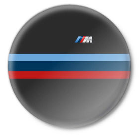 Значок с принтом BMW 2018 M Sport в Кировске,  металл | круглая форма, металлическая застежка в виде булавки | bmw | автомобиль | автомобильные | бмв | машины