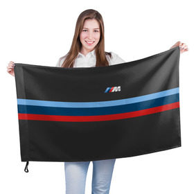 Флаг 3D с принтом BMW 2018 M Sport в Кировске, 100% полиэстер | плотность ткани — 95 г/м2, размер — 67 х 109 см. Принт наносится с одной стороны | bmw | автомобиль | автомобильные | бмв | машины