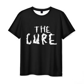 Мужская футболка 3D с принтом The Cure в Кировске, 100% полиэфир | прямой крой, круглый вырез горловины, длина до линии бедер | Тематика изображения на принте: robert smith | rock band | the cure | uk | британия | роберт смит | рок группа
