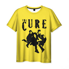 Мужская футболка 3D с принтом The Cure в Кировске, 100% полиэфир | прямой крой, круглый вырез горловины, длина до линии бедер | Тематика изображения на принте: robert smith | rock band | the cure | uk | британия | роберт смит | рок группа