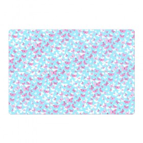 Магнитный плакат 3Х2 с принтом Розовые бабочки 2 в Кировске, Полимерный материал с магнитным слоем | 6 деталей размером 9*9 см | Тематика изображения на принте: бабочка | лето | розовый | цветок