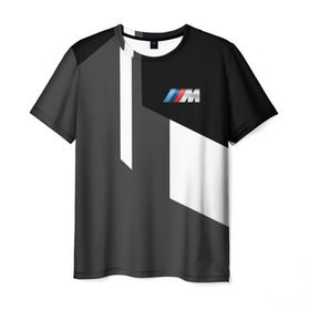 Мужская футболка 3D с принтом BMW Sport Design в Кировске, 100% полиэфир | прямой крой, круглый вырез горловины, длина до линии бедер | Тематика изображения на принте: bmw | автомобильные | бмв | машины