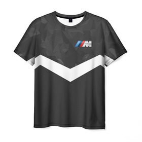 Мужская футболка 3D с принтом BMW Militayry Sport II в Кировске, 100% полиэфир | прямой крой, круглый вырез горловины, длина до линии бедер | 