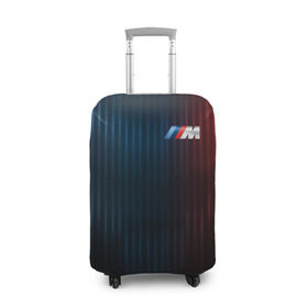 Чехол для чемодана 3D с принтом BMW M Abstract Design в Кировске, 86% полиэфир, 14% спандекс | двустороннее нанесение принта, прорези для ручек и колес | bmw | bmw motorsport | bmw performance | carbon | m | motorsport | performance | sport | бмв | карбон | моторспорт | спорт