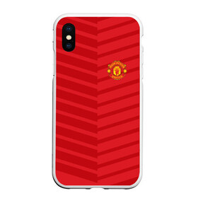 Чехол для iPhone XS Max матовый с принтом Manchester United 2018 Reverse в Кировске, Силикон | Область печати: задняя сторона чехла, без боковых панелей | emirates | fc | manchester united | геометрия | манчестер юнайтед | спорт | футбол | футбольный клуб | эмблема