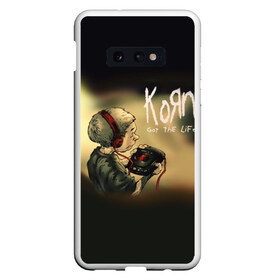 Чехол для Samsung S10E с принтом Korn got the life в Кировске, Силикон | Область печати: задняя сторона чехла, без боковых панелей | korn | koяn | авто | альтернативный | арвизу | гранж | грув | группа | дэвис | корн | коян | лузье | манки | метал | музыка | нюметал | панк | песни | рок | уэлч | филди | филипп | хэд | шаффер