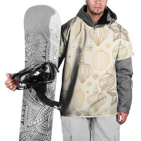 Накидка на куртку 3D с принтом Ёлка в гости зовет! в Кировске, 100% полиэстер |  | ёлочные шары | ёлочный шар | игрушки | новый год снег | снежинки