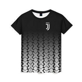 Женская футболка 3D с принтом Juventus 2018 X Sport в Кировске, 100% полиэфир ( синтетическое хлопкоподобное полотно) | прямой крой, круглый вырез горловины, длина до линии бедер | fc | juventus | спорт | спортивные | фк | футбол | ювентус