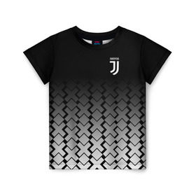 Детская футболка 3D с принтом Juventus 2018 X Sport в Кировске, 100% гипоаллергенный полиэфир | прямой крой, круглый вырез горловины, длина до линии бедер, чуть спущенное плечо, ткань немного тянется | fc | juventus | спорт | спортивные | фк | футбол | ювентус