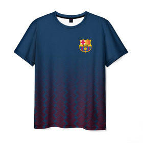 Мужская футболка 3D с принтом FC Barca 2018 Creative uniform в Кировске, 100% полиэфир | прямой крой, круглый вырез горловины, длина до линии бедер | fc | fc barcelona | fcb | барселона | спорт | спортивные | фк | футбол