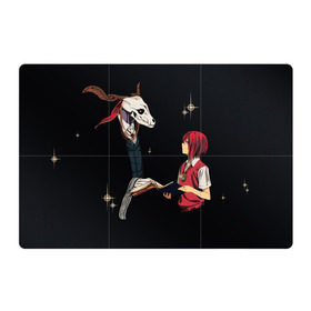 Магнитный плакат 3Х2 с принтом Mahou Tsukai no Yome в Кировске, Полимерный материал с магнитным слоем | 6 деталей размером 9*9 см | девушка | красные волосы | монстр | невеста чародея
