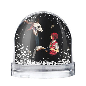 Снежный шар с принтом Mahou Tsukai no Yome в Кировске, Пластик | Изображение внутри шара печатается на глянцевой фотобумаге с двух сторон | девушка | красные волосы | монстр | невеста чародея
