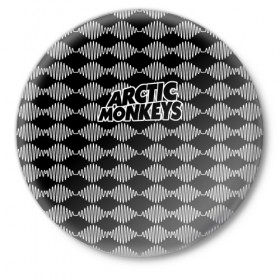 Значок с принтом Arctic Monkeys в Кировске,  металл | круглая форма, металлическая застежка в виде булавки | 