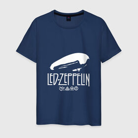 Мужская футболка хлопок с принтом Led Zeppelin дирижабль в Кировске, 100% хлопок | прямой крой, круглый вырез горловины, длина до линии бедер, слегка спущенное плечо. | led | led zeppelin | блюз | группа | джимми пейдж | джон генри бонэм | джон пол джонс | лед зепелен | лед зеппелин | метал | роберт плант | рок | тяжелый | фолк | хард | хардрок | хеви | хевиметал