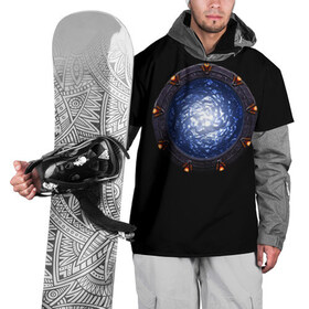 Накидка на куртку 3D с принтом Stargate в Кировске, 100% полиэстер |  | Тематика изображения на принте: sg1 | wormhole | другие миры | зв1 | звёздные врата | кротовая нора | портал | тоннель | червоточина