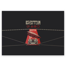 Поздравительная открытка с принтом Led Zeppelin в Кировске, 100% бумага | плотность бумаги 280 г/м2, матовая, на обратной стороне линовка и место для марки
 | Тематика изображения на принте: led | led zeppelin | блюз | группа | джимми пейдж | джон генри бонэм | джон пол джонс | лед зепелен | лед зеппелин | метал | роберт плант | рок | тяжелый | фолк | хард | хардрок | хеви | хевиметал