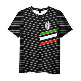 Мужская футболка 3D с принтом Juventus 2018 Италия в Кировске, 100% полиэфир | прямой крой, круглый вырез горловины, длина до линии бедер | fc | juventus | спорт | спортивные | фк | футбол | ювентус
