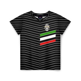 Детская футболка 3D с принтом Juventus 2018 Италия в Кировске, 100% гипоаллергенный полиэфир | прямой крой, круглый вырез горловины, длина до линии бедер, чуть спущенное плечо, ткань немного тянется | fc | juventus | спорт | спортивные | фк | футбол | ювентус