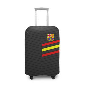 Чехол для чемодана 3D с принтом FC Barca 2018 Испания в Кировске, 86% полиэфир, 14% спандекс | двустороннее нанесение принта, прорези для ручек и колес | fc | fc barcelona | fcb | барселона | спорт | спортивные | фк | футбол