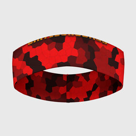 Повязка на голову 3D с принтом PUBG Red Military в Кировске,  |  | battle royal | playerunknowns battlegrounds | pubg | пабг | пубг