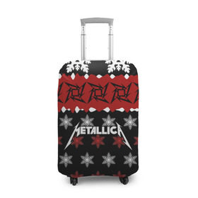 Чехол для чемодана 3D с принтом Metallica в Кировске, 86% полиэфир, 14% спандекс | двустороннее нанесение принта, прорези для ручек и колес | metallica | джеймс хэтфилд | кирк хэмметт | ларс ульрих | метал | металика | металлика | новогодний | новый год | роберт трухильо | рождество | рок | снежинки | трэш | трэшметал | хард | хардрок | хеви