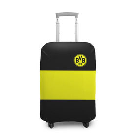 Чехол для чемодана 3D с принтом Borussia 2018 Black and Yellow в Кировске, 86% полиэфир, 14% спандекс | двустороннее нанесение принта, прорези для ручек и колес | Тематика изображения на принте: боруссия | дортмунд
