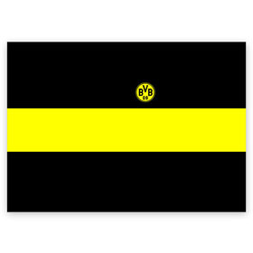 Поздравительная открытка с принтом Borussia 2018 Black and Yellow в Кировске, 100% бумага | плотность бумаги 280 г/м2, матовая, на обратной стороне линовка и место для марки
 | Тематика изображения на принте: боруссия | дортмунд